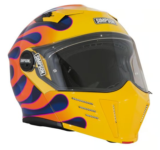 Simpson Motorcycle Mod Bandit Helmet - Wildfire Yellow - Team Dream Rides