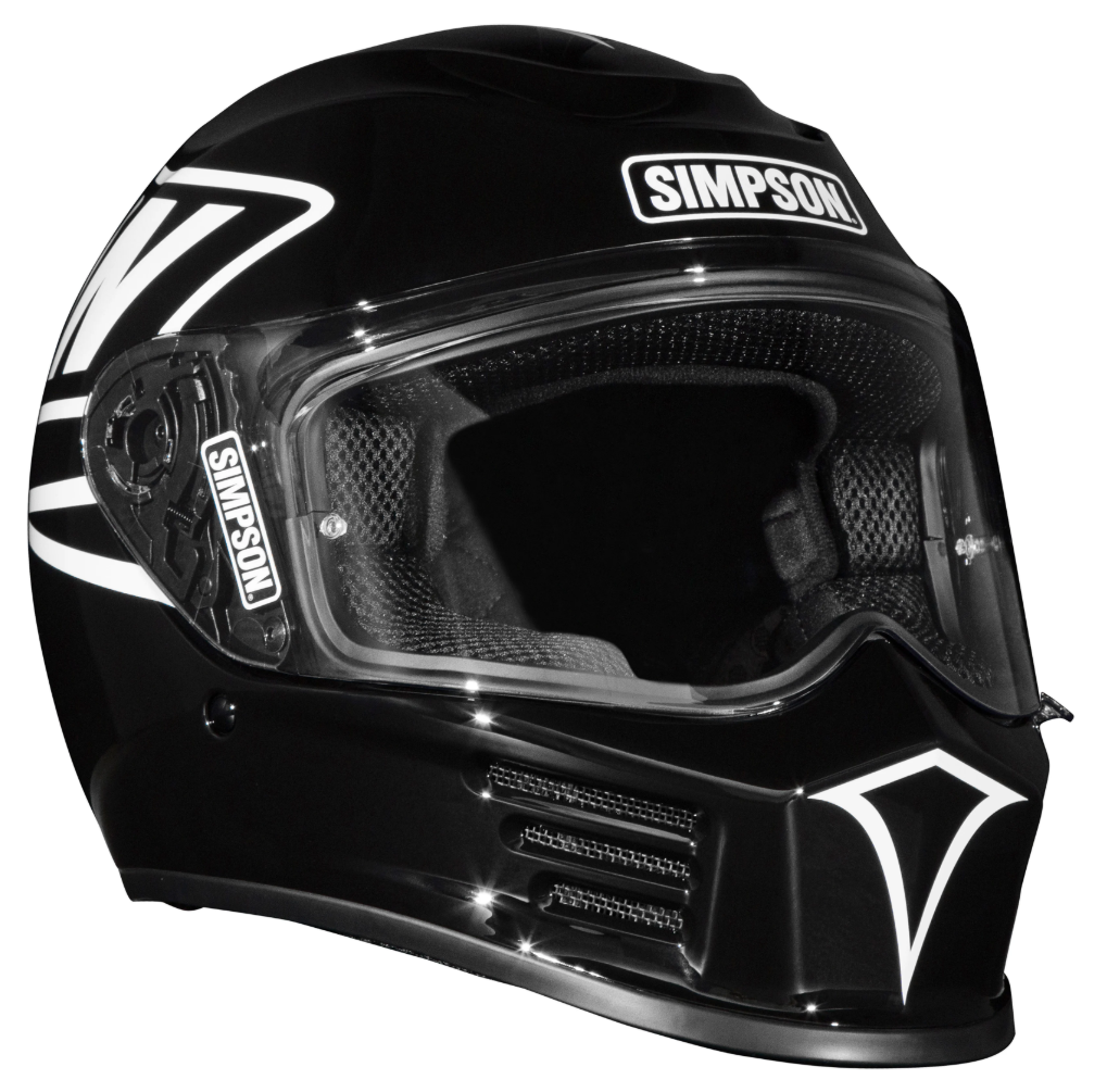 Simpson Motorcycle Speed Bandit Helmet - 12 O'Clock Black - Team Dream Rides