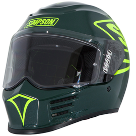 Simpson Motorcycle Speed Bandit Helmet - 12 O'Clock Green - Team Dream Rides