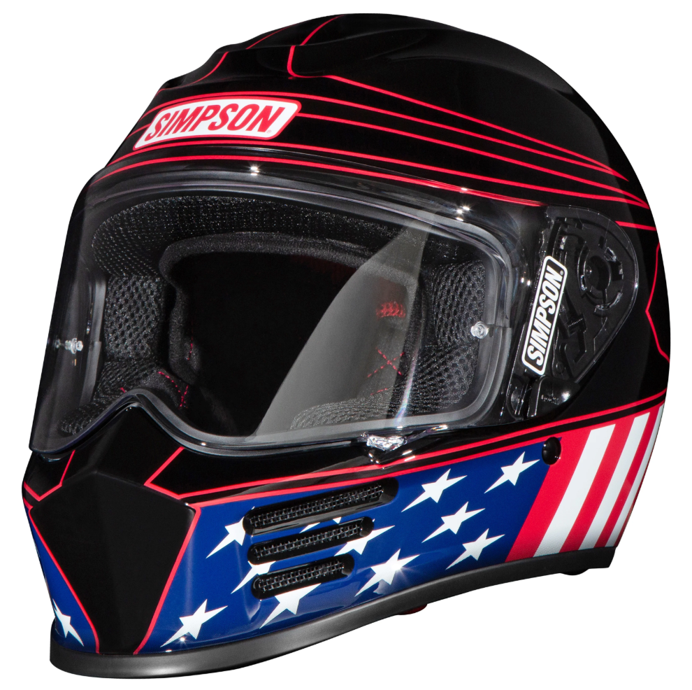Simpson Motorcycle Speed Bandit Helmet - Americana Classic - Team Dream Rides