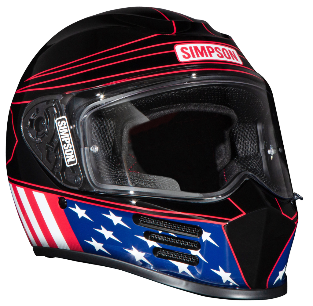 Simpson Motorcycle Speed Bandit Helmet - Americana Classic - Team Dream Rides