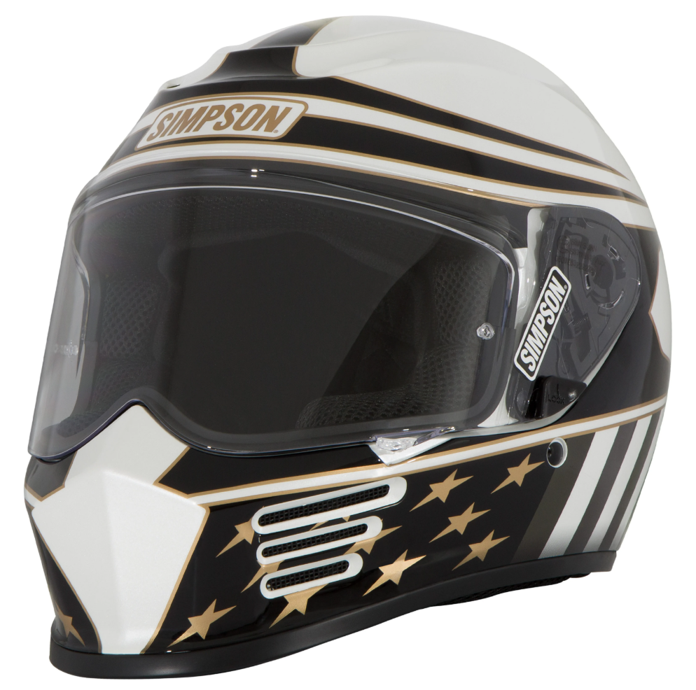 Simpson Motorcycle Speed Bandit Helmet - Americana Gold - Team Dream Rides