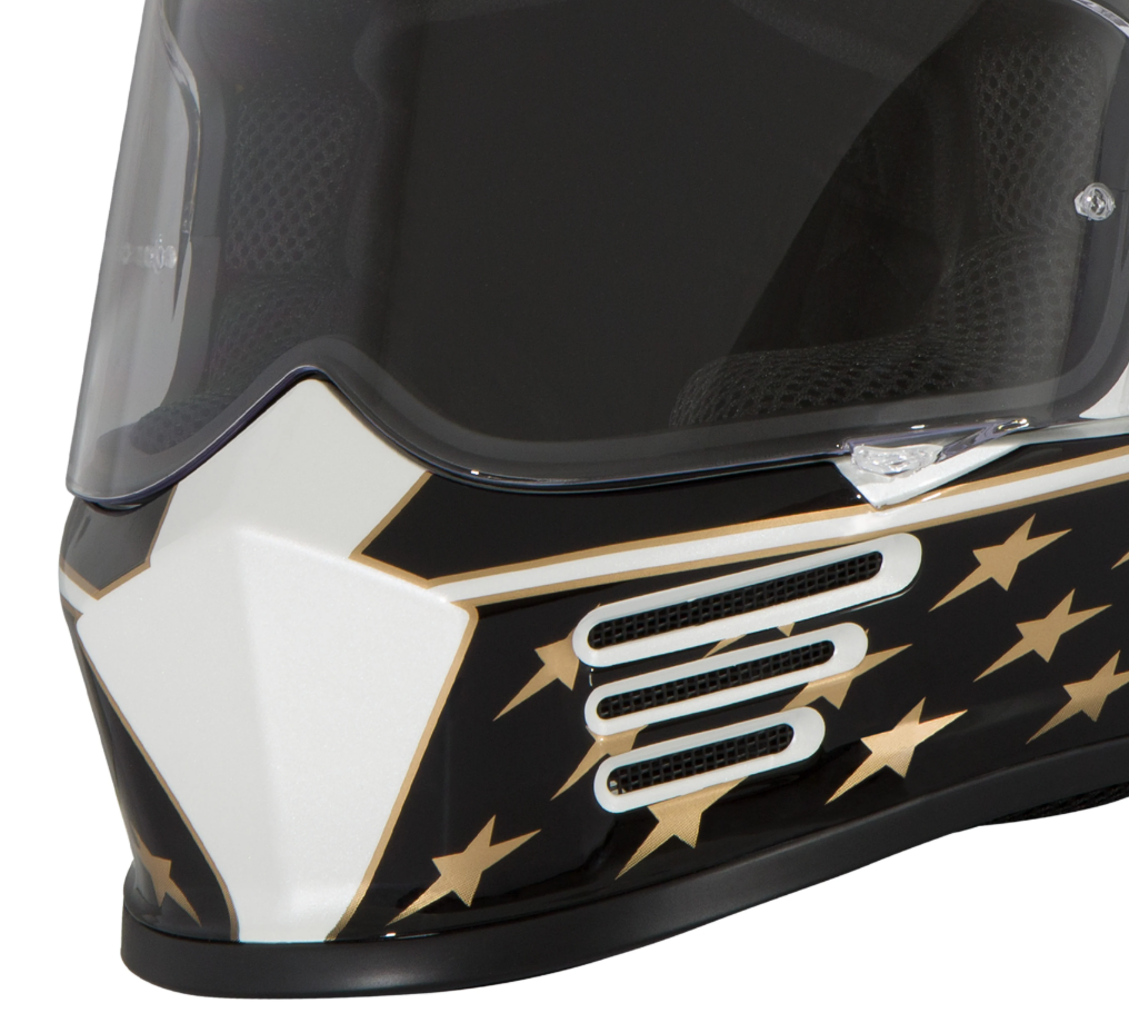 Simpson Motorcycle SPBAM2SM - Speed Bandit Helmet - Americana Gold