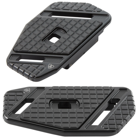 Arlen Ness Speedliner Passenger Floorboards For Harley Touring 1984-2026 - Black - Team Dream Rides