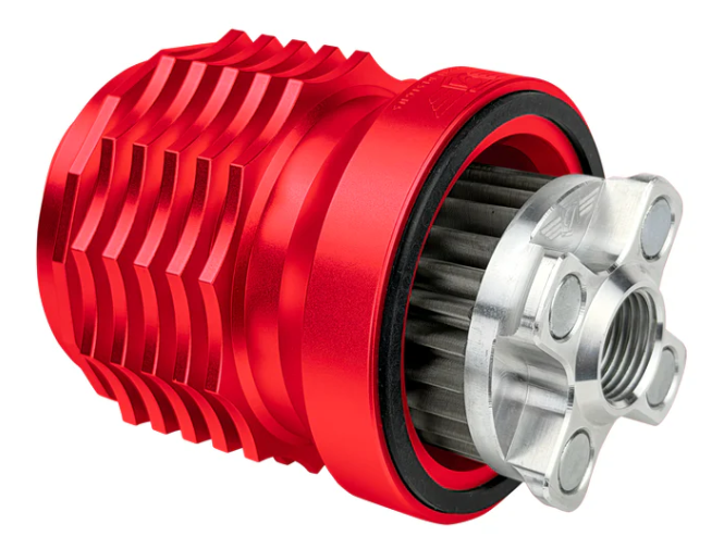 Figurati Designs Performance Magnetic Oil Filter for Harley-Davidson All Models (1984-2026) - Red - Team Dream Rides