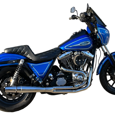 THUNDERHEADER 1016 – 1987 – 2000 FXR – Fits w/Center Controls – Chrome with Heatshields - Team Dream Rides