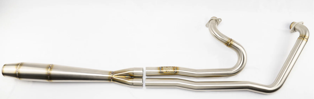 SAWICK Indian Challenger Full Length Exhaust - Brushed - Welded Cap - Team Dream Rides