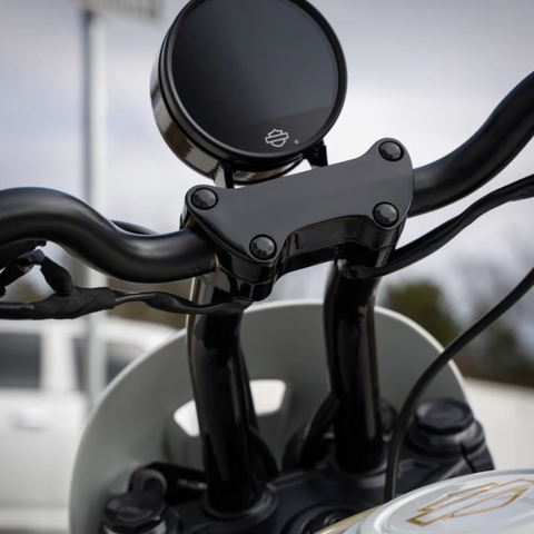 Bung King 2022- Current Nightster Handlebar Riser with Gauge Mount 10