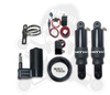 DIRTY AIR Basic Rear Air Suspension System - Standard 2000-08 White Gauge Raw