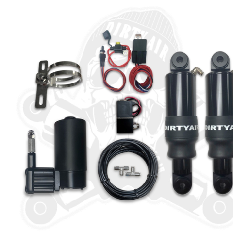 DIRTY AIR Basic Rear Air Suspension System - Standard 2000-08 White Gauge Raw
