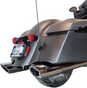 TAB Performance 2014-UP Touring - 4.5" CHROME B.A.M. STICK SLIP-ON MUFFLERS - Zombie Baffle / Slash Cut Tip