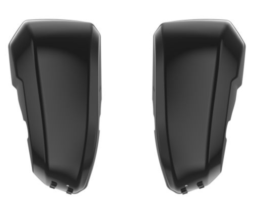 Advanblack Color Matched Lower Fairings for Harley '23.5-Later Harley Touring - Vivid Black RG Brackets