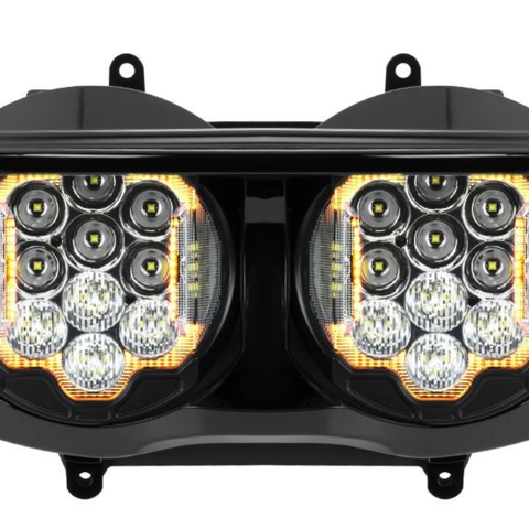 HOGWORKZ Silvertooth Performance LED Headlight for Harley Road Glide '23.5-'26