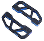 Advanblack CARBONGRIP Forge Carbon Fiber Floor Boards for Harley Touring | Dual-Layer Forged Carbon w/ Billet Cleats & Easy Bolt-On Install - Blue