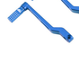 Advanblack CARBONGRIP Clutch Pedal Kit for Harley Touring | Full CNC-Machined Aluminum | Toe Shifter Only - Blue