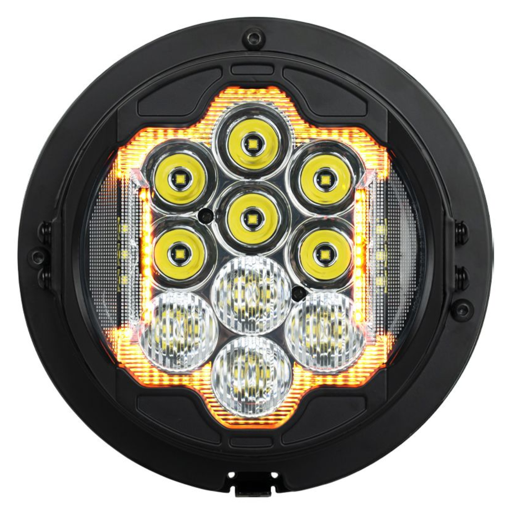 HOGWORKZ 7" LED Silvertooth™ Performance Headlight for Harley® Touring