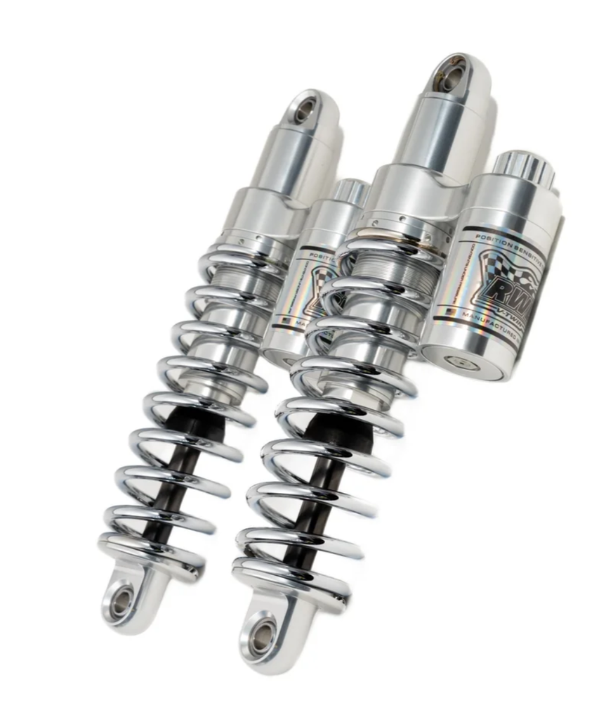 RWD RS-2 Rear Shock Absorber 15" for 1994 FXR CHROME SPRINGS - Custom