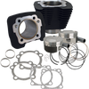 S&S CYCLE 1200 cc Conversion Cylinder Kit for Harley Sportster Models with 11.2:1 Compression Ratio - Wrinkle Black (Part #910-0692)