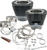 S&S Cycle 117" Big Bore Cylinder Kit for Twin Cam Engines - Wrinkle Black, Part 910-0221
