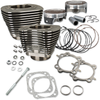 S&S CYCLE 124" Big Bore Cylinder Kit for Twin Cam - Wrinkle Black (Part No. 910-0338)