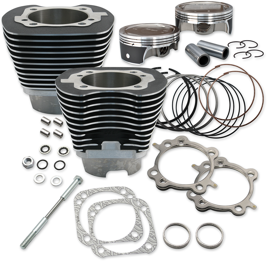 S&S CYCLE 124-Inch Cylinder and Piston Kit 910-0324 for Harley-Davidson Engines