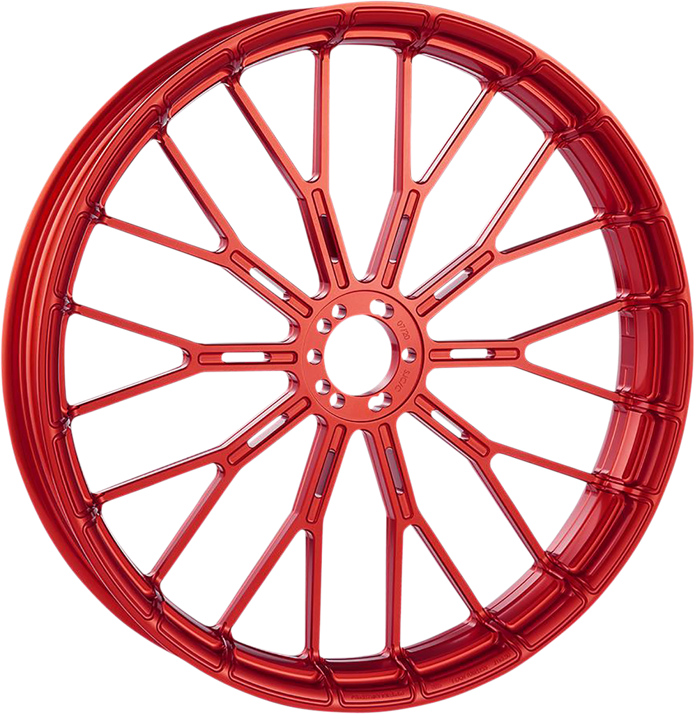 Arlen Ness Y-Spoke Front Rim - Red Finish - 21x3.5 - Part 71-549