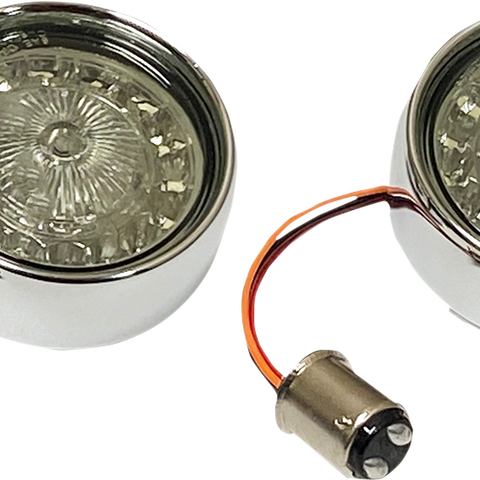 CUSTOM DYNAMICS Turn Signal Insert - Red/Smoke PBBB-RR-1157CS