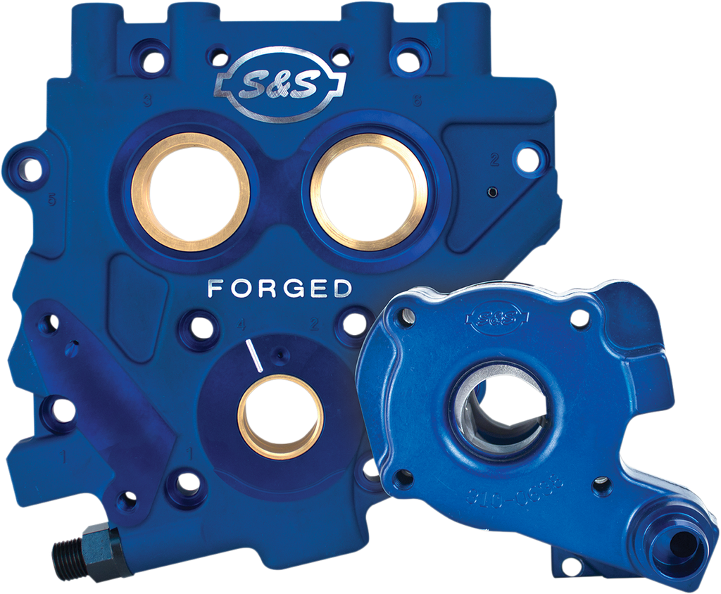 S&S Cycle Oil Pump with Cam Plate for Twin Cam 310-0732 - Precision CNC Forged Aluminum