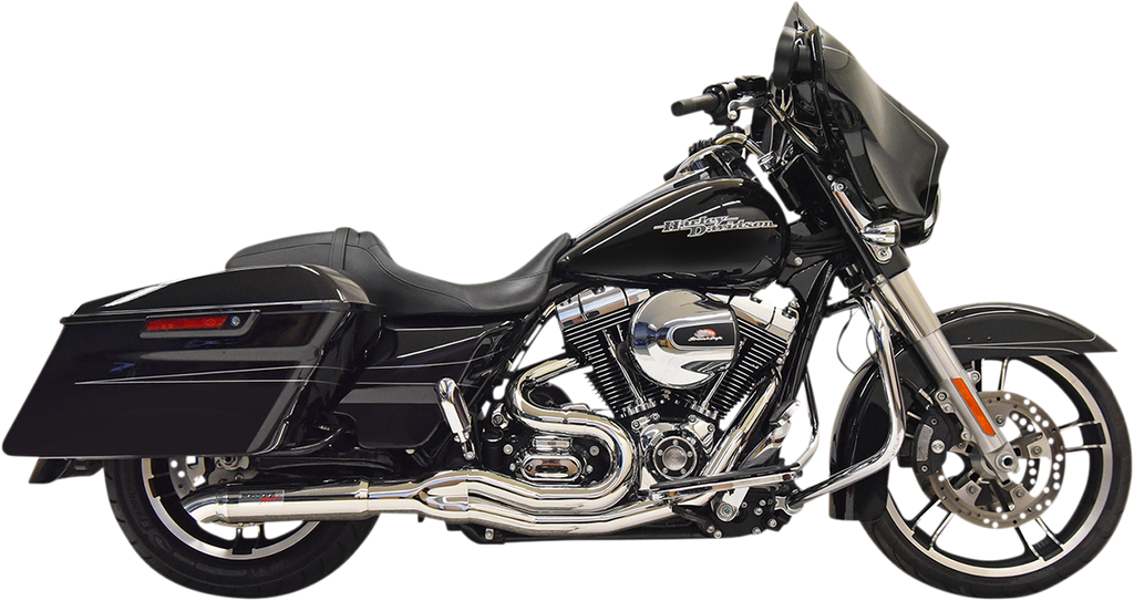 BASSANI XHAUST 2:1 Chrome Exhaust System Part #1F68C