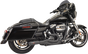 Bassani Xhaust Road Rage II 2-Into-1 Mid-Length Exhaust System with Black Finish - Part Number 1F72B