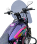 Klock Werks Billboard Flare Windshield 17-1/2-Inch Dark Smoke for 2018-2025 Harley-Davidson Baggers, KWW-02-0602