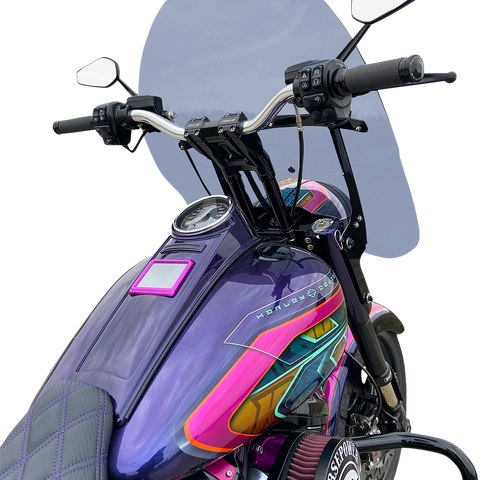 Klock Werks Billboard Flare Windshield 17-1/2-Inch Dark Smoke for 2018-2025 Harley-Davidson Baggers, KWW-02-0602