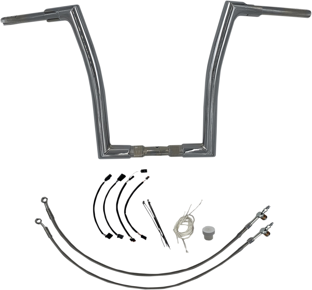 FAT BAGGERS INC. Handlebar Kit - Flat Top - 16" - Chrome 609616 - Team Dream Rides