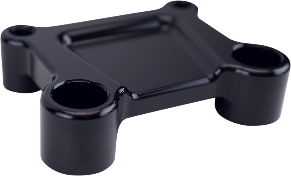 LA CHOPPERS T-Bar Handlebar Adapter for Harley Davidson FLH - Black LA-7415-15B