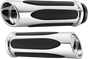 ARLEN NESS Deep Cut Comfort Series Chrome Motorcycle Handlebar Grips - Part 07-050