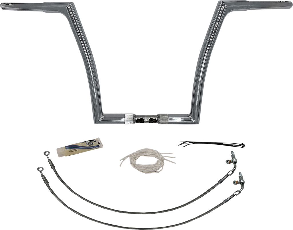 FAT BAGGERS INC. Handlebar Kit - Flat Top - 14" - Chrome 709314 - Team Dream Rides