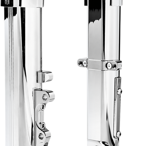 PERFORMANCE MACHINE (PM) Fork Legs - Chrome - Lower - Single Disc 0208-2174-CH - Team Dream Rides