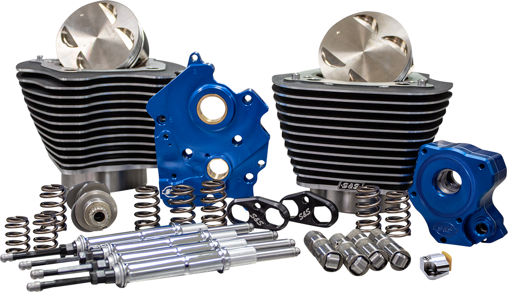 S&S Cycle 124 Inch Power Package Kit with Chain Drive for M8 Engines - Part 310-1050B