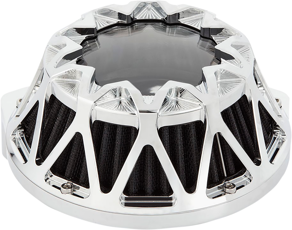 ARLEN NESS Crossfire Air Cleaner - Chrome 600-048 - Team Dream Rides
