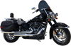 Klock Werks Billboard Flare Windshield, Dark Smoke for 2018-2025 Harley-Davidson Baggers, KWW-02-0601