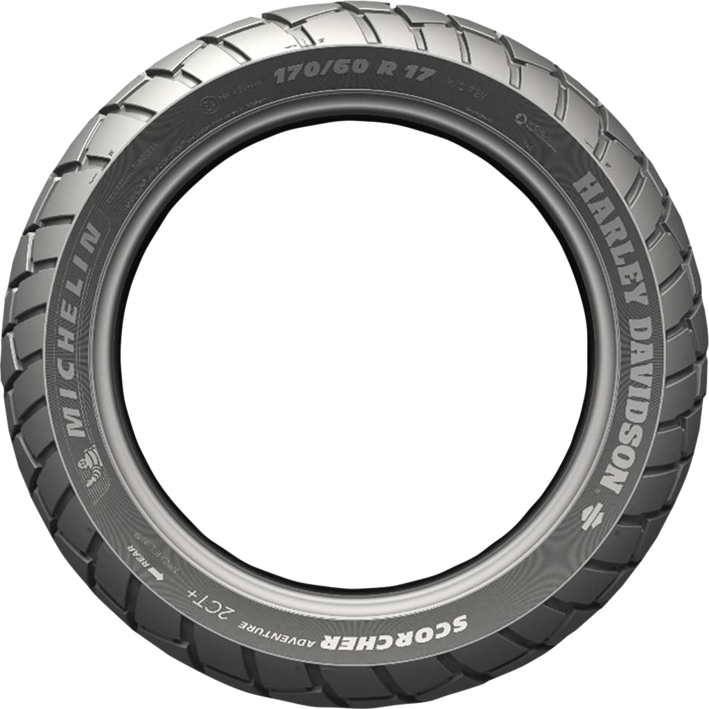 Michelin Scorcher Adventure Rear Tire 170/60R17 72V for Harley-Davidson Pan America