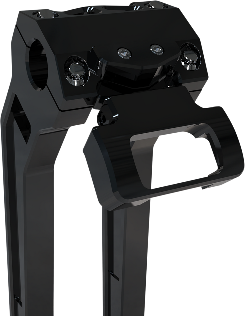 LA Choppers LA-7397-00B Black Single Gauge Mount for Softail with OE Square Digital Gauges