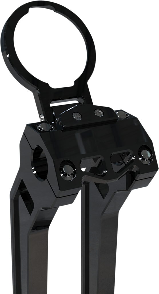 LA Choppers LA-7397-01B Single Gauge Mount for Dyna and Sportster - Black