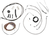 LA CHOPPERS Handlebar Cable/Brake Line Kit - Quick Connect - Complete - 12" - 14" Handlebars - Midnight LA-8155KT2-13M - Team Dream Rides