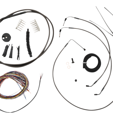 LA CHOPPERS Handlebar Cable/Brake Line Kit - Quick Connect - Complete - 12