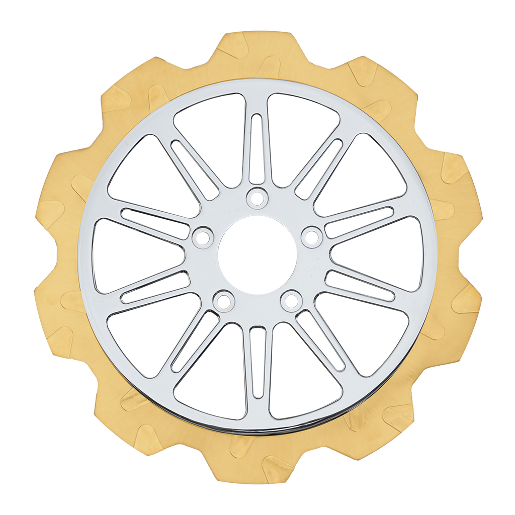 Oversized 13" Crown Cut Front Rotors - Team Dream Rides