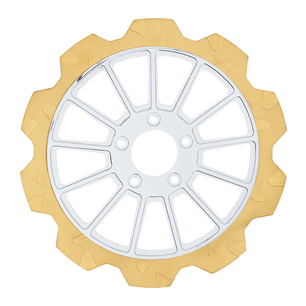 Oversized 13" Crown Cut Front Rotors - Team Dream Rides