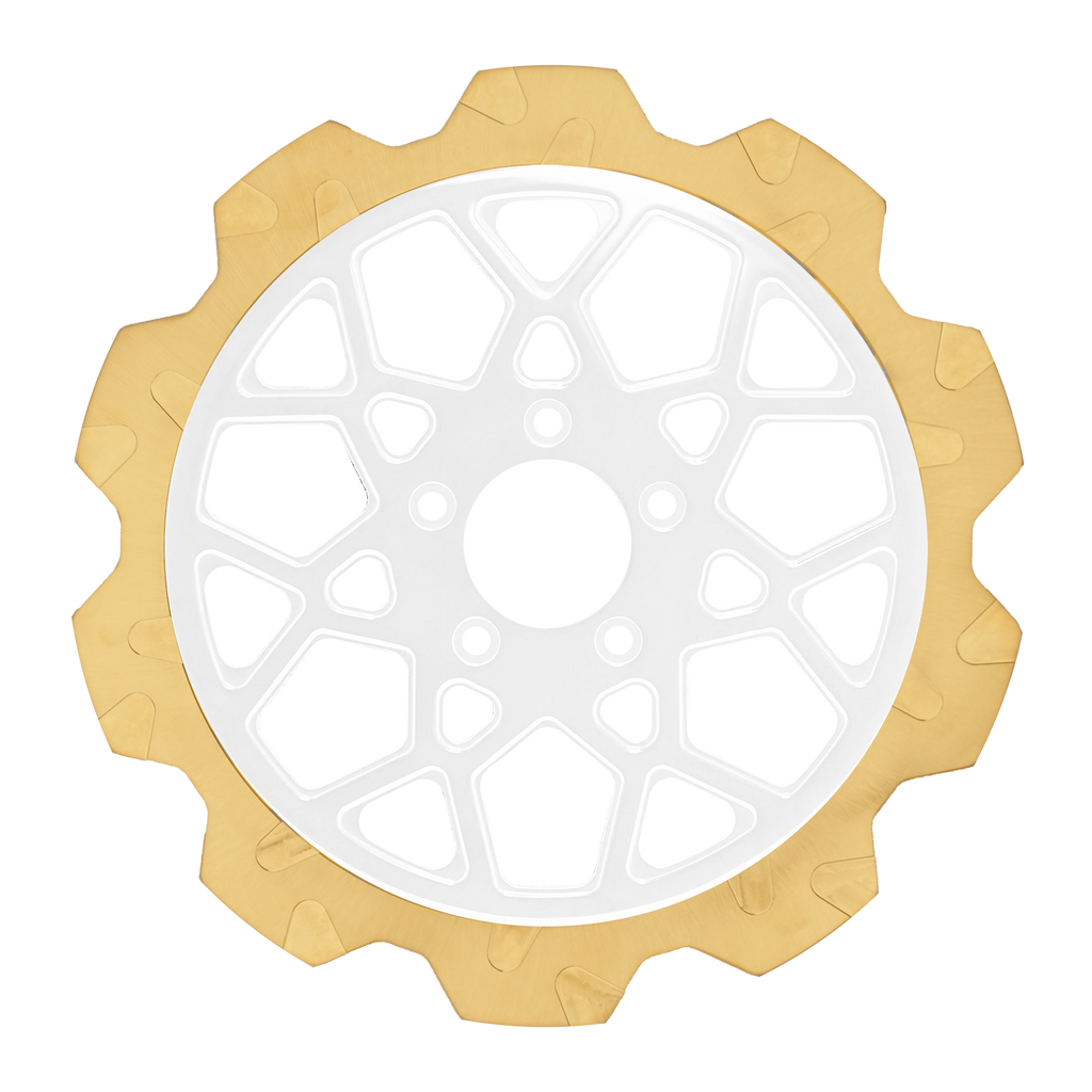 Oversized 13" Crown Cut Front Rotors - Team Dream Rides