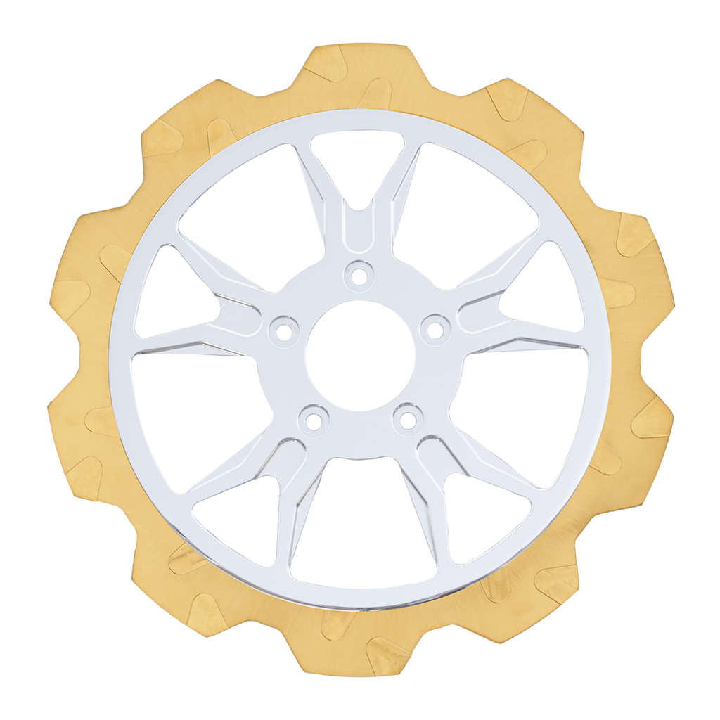 Oversized 13" Crown Cut Front Rotors - Team Dream Rides