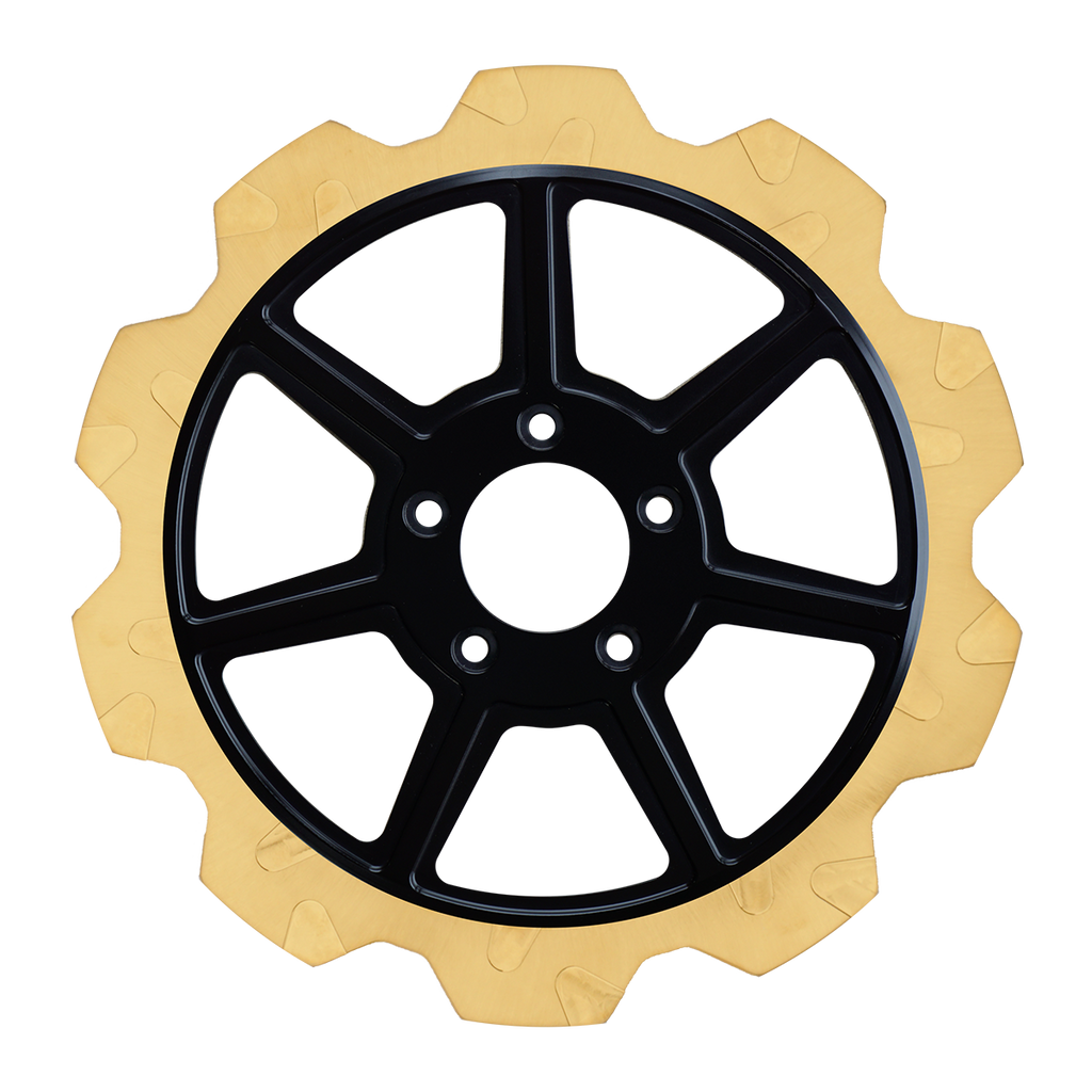 Oversized 13" Crown Cut Front Rotors - Team Dream Rides